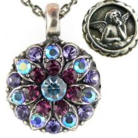 Jewelry - Mariana Crystal Guardian Angel Silver-Tone Necklace w Pedant,